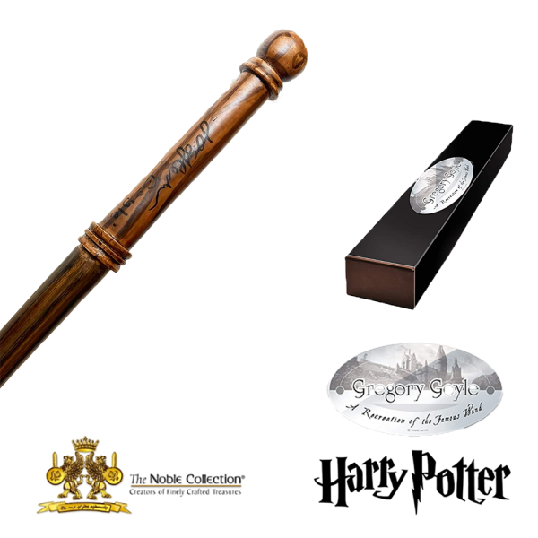 HARRY POTTER - Double autograph by Josh Herdman | Gregory Goyle"s magic wand - Authentic replica 1